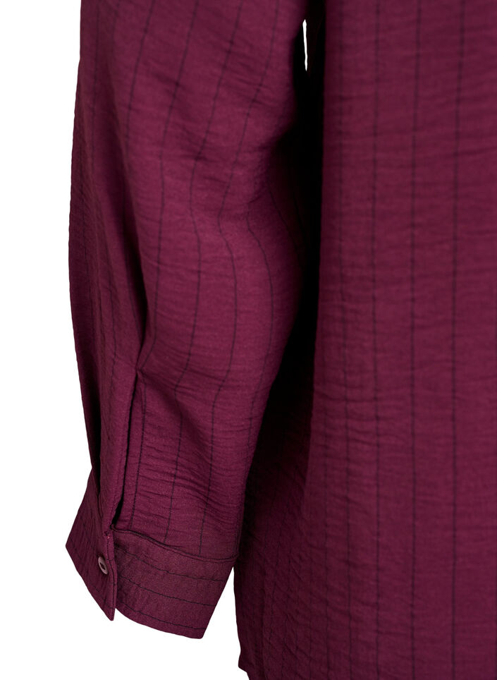 FLASH - Bluzka koszulowa w prazki, Czerwony, Packshot image number 3