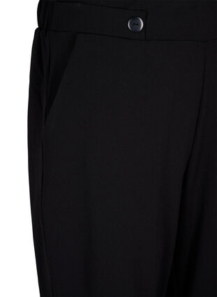Luzne spodnie z kieszeniami, Black, Packshot image number 2