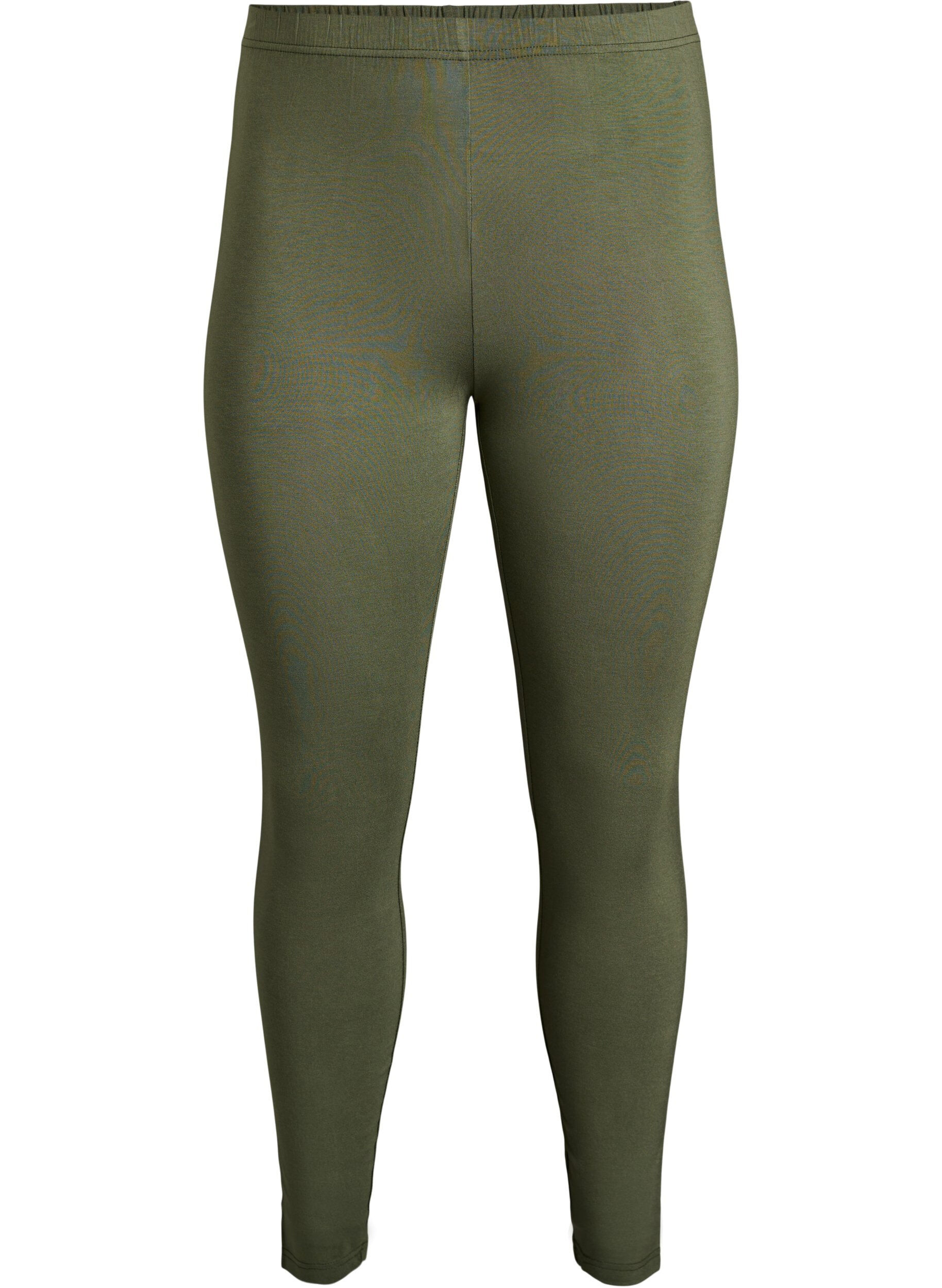 ZizziLegginsy basic z wiskozy, Zielony, Packshot image number 0