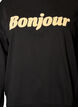 Bluza z napisem boucl&eacute;, Czarne, Packshot image number 2