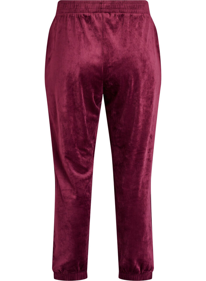 Luzne aksamitne spodnie, Czerwony, Packshot image number 1