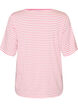 Koszulka z TENCEL&trade; Lyocell i paskami, R&oacute;żowy, Packshot image number 1
