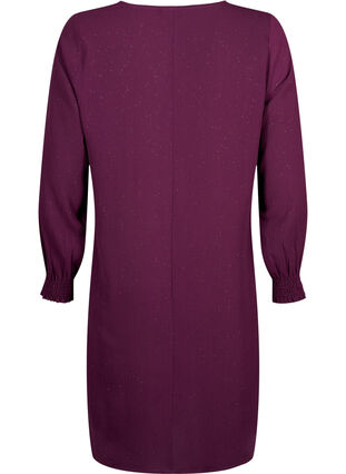 FLASH - Sukienka z dlugim rekawem i brokatem, Purple w. Silver, Packshot image number 1