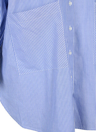 Luzna bawelniana koszula w paski, Baja Blue Stripe, Packshot image number 2