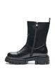 Buty Chelsea z grubejsza podeszwa i prazkowanymi panelami, Czarne, Packshot image number 3