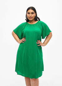 Wiskozowa sukienka z krótkim rekawem, Jolly Green, Model