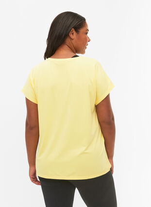 Koszulka treningowa z krótkim rekawem, Lemon Meringue, Model image number 1