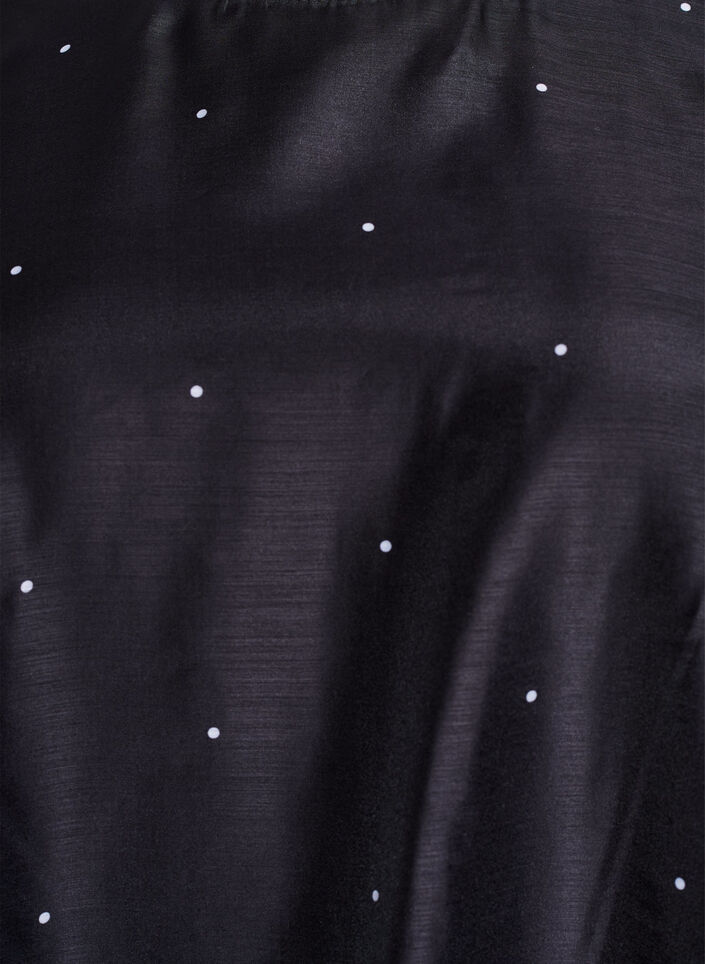 Imprezowa sukienka do kolan z przezroczystymi rekawami, Czarne, Packshot image number 2