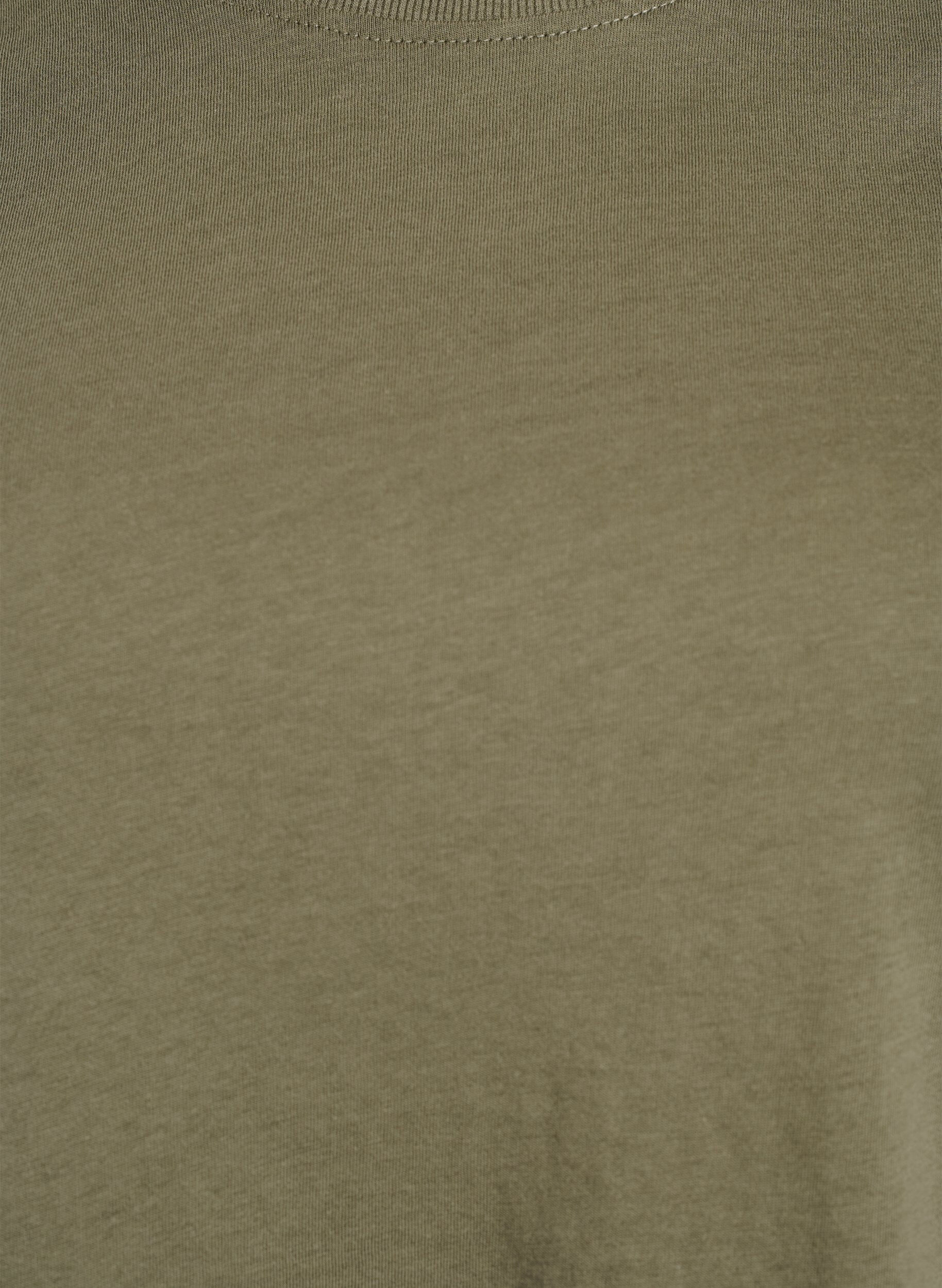 Zizzi Podstawowa koszulka bawelniana z okraglym dekoltem, Zielony, Packshot image number 2