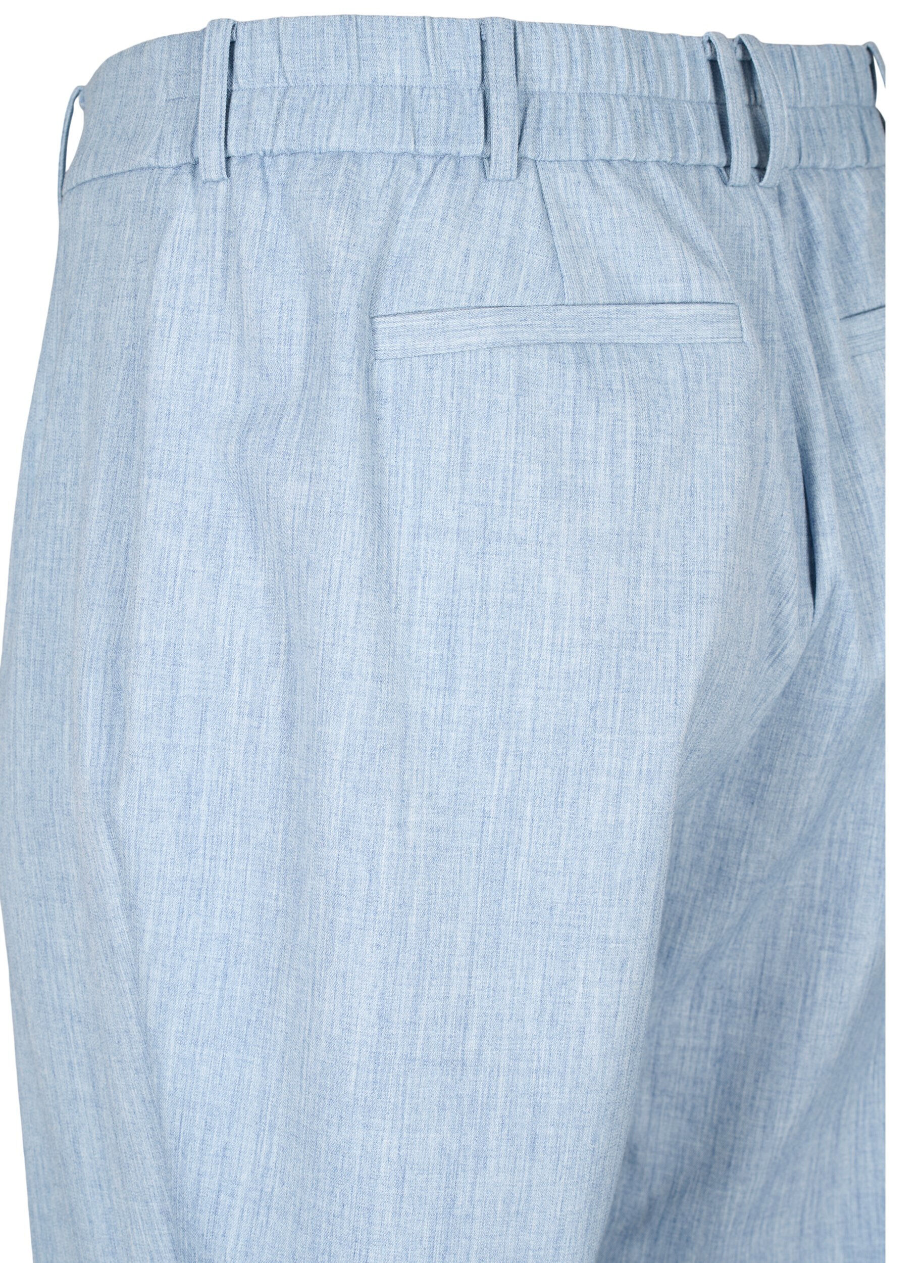 Zizzi Melanzowe spodnie z gumka i zapieciem na guziki, Infinity , Packshot image number 3