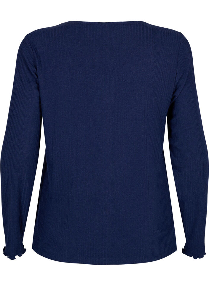 Bluzka w paski z dlugim rekawem, Night Sky Mel., Packshot image number 1