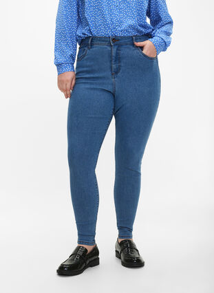 FLASH – jeansy o bardzo waskim kroju, Light Blue, Model image number 2
