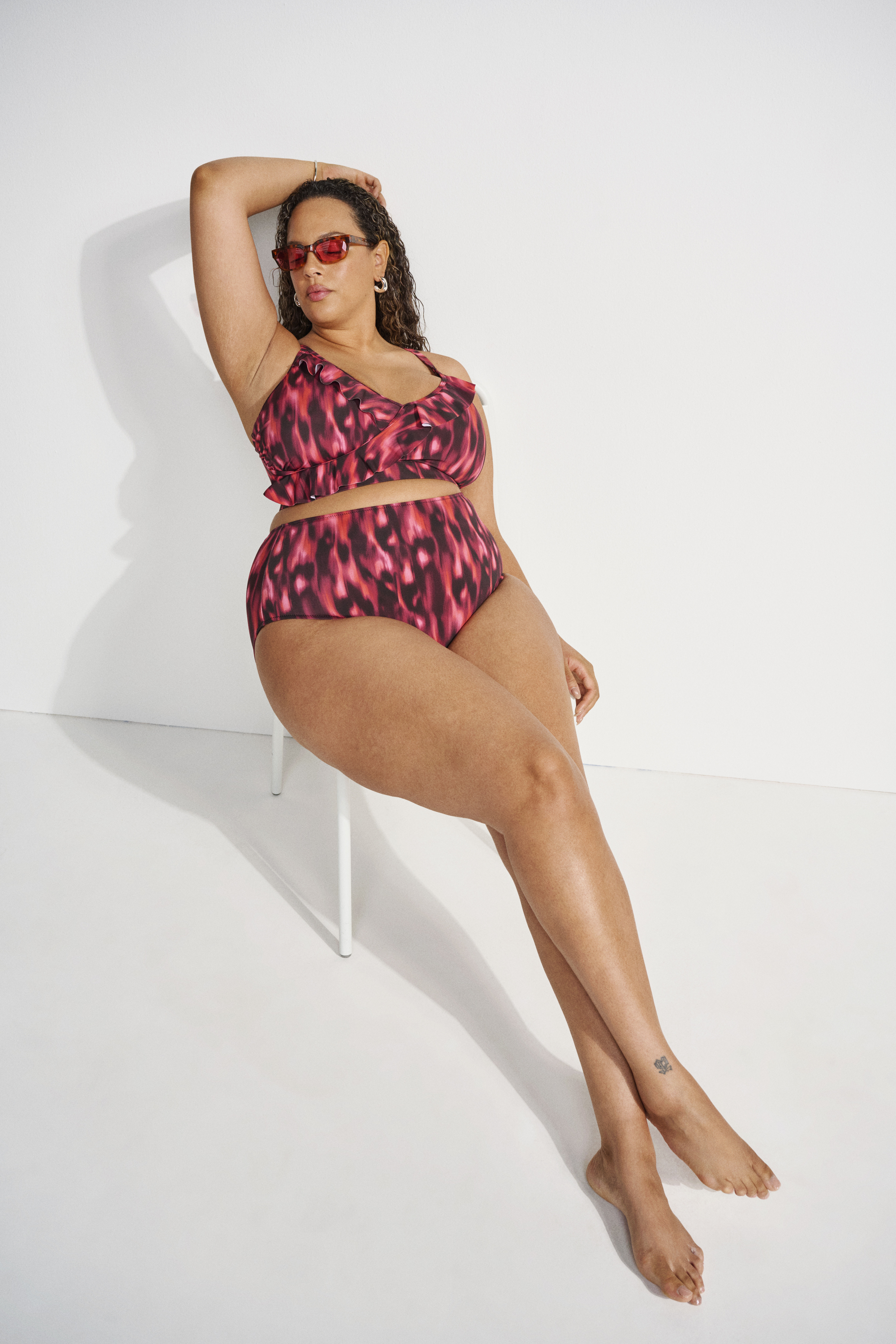 Zizzi Bikini z falbanami, , Model