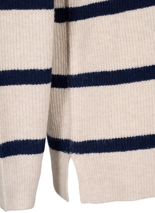 Sweter o splocie prazkowanym w paski, P.Stone/Navy.B.Mel., Packshot image number 3