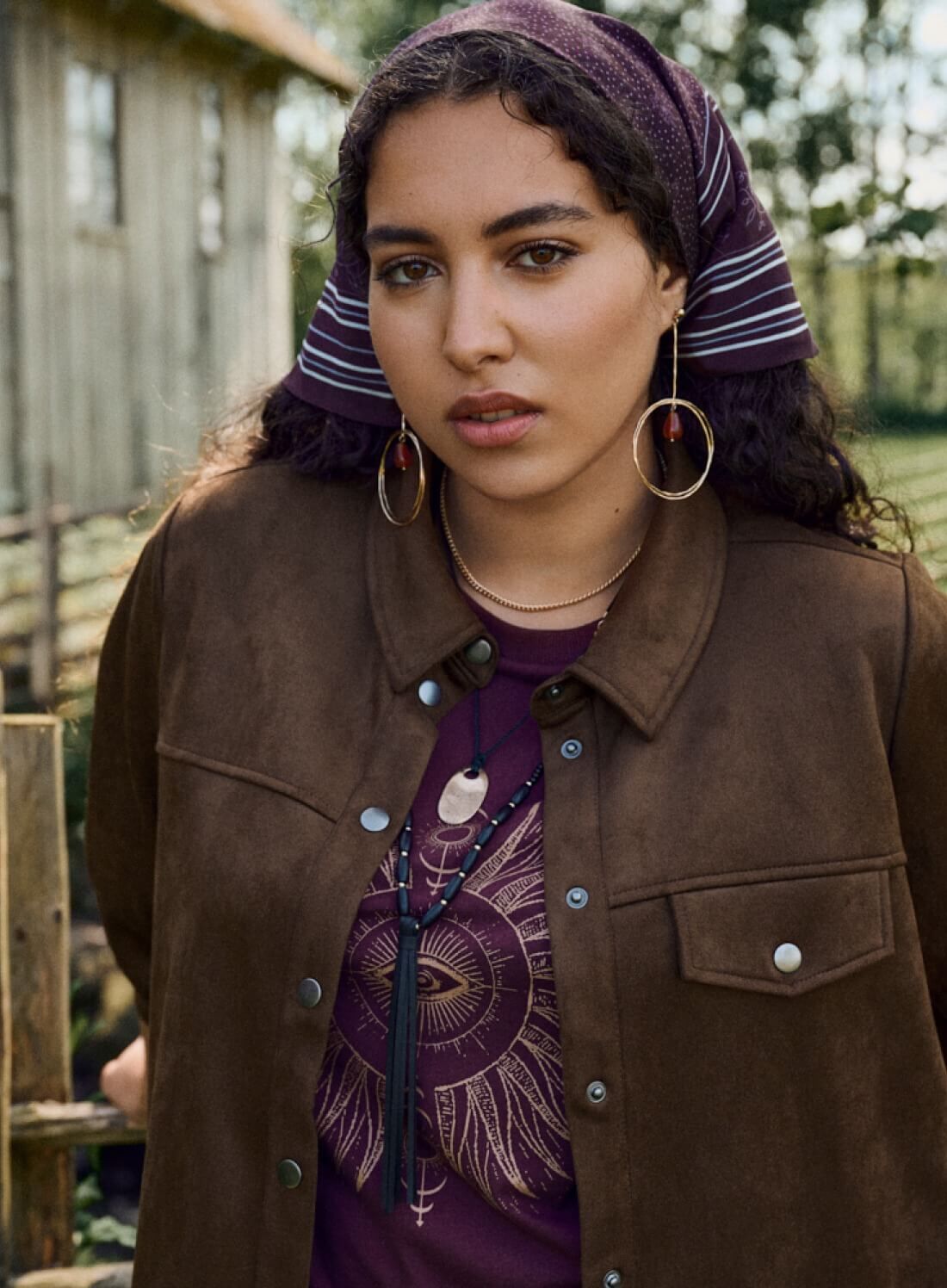 Zizzi Dopasowany zestaw w kolorze brązowym, , Model