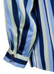 Satynowa koszula w paski z kolnierzykiem, Blue Stripe, Packshot image number 3