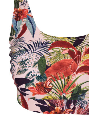 Góra od bikini z okraglym dekoltem, Palm Print, Packshot image number 2