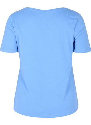 Podstawowa, gladka bawelniana koszulka, Ultramarine, Packshot image number 1