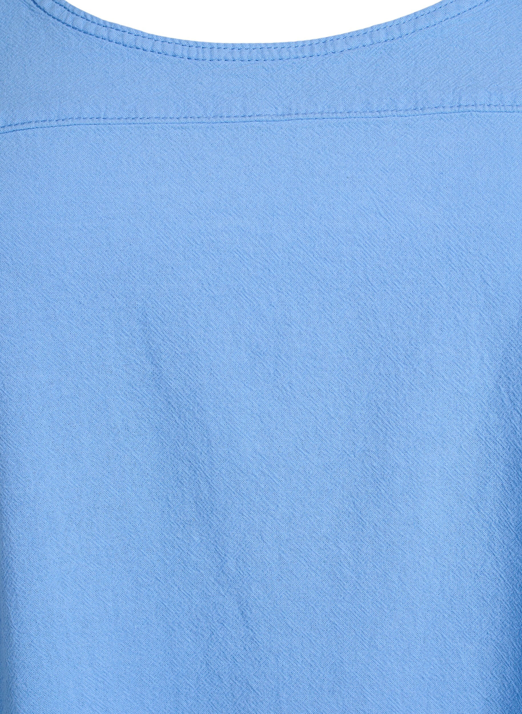 ZizziBawelniana sukienka z kr&oacute;tkim rekawem, Niebieskie, Packshot image number 2