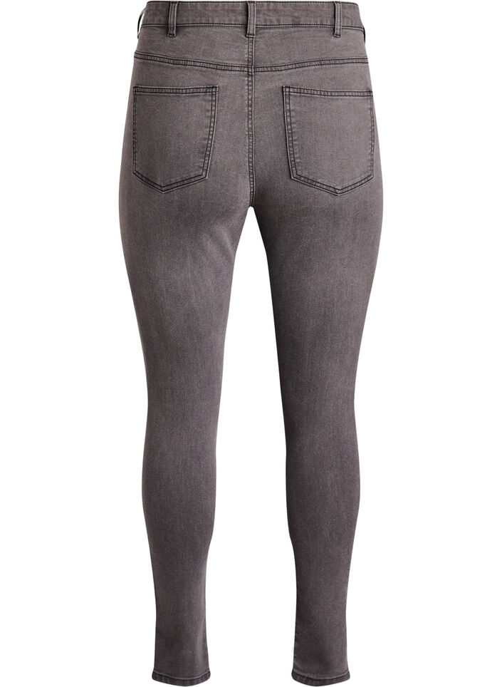 Jeansy super slim z wysokim stanem Amy, Szary, Packshot image number 1