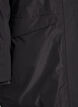 Hydrofobowa parka z kapturem i funkcjonalnymi detalami, Czarne, Packshot image number 3