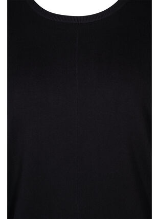 Dzianinowa tunika z mieszanki wiskozy, Black, Packshot image number 2