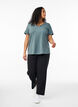 FLASH – T-shirt z dekoltem w serek, Zielony, Model image number 1
