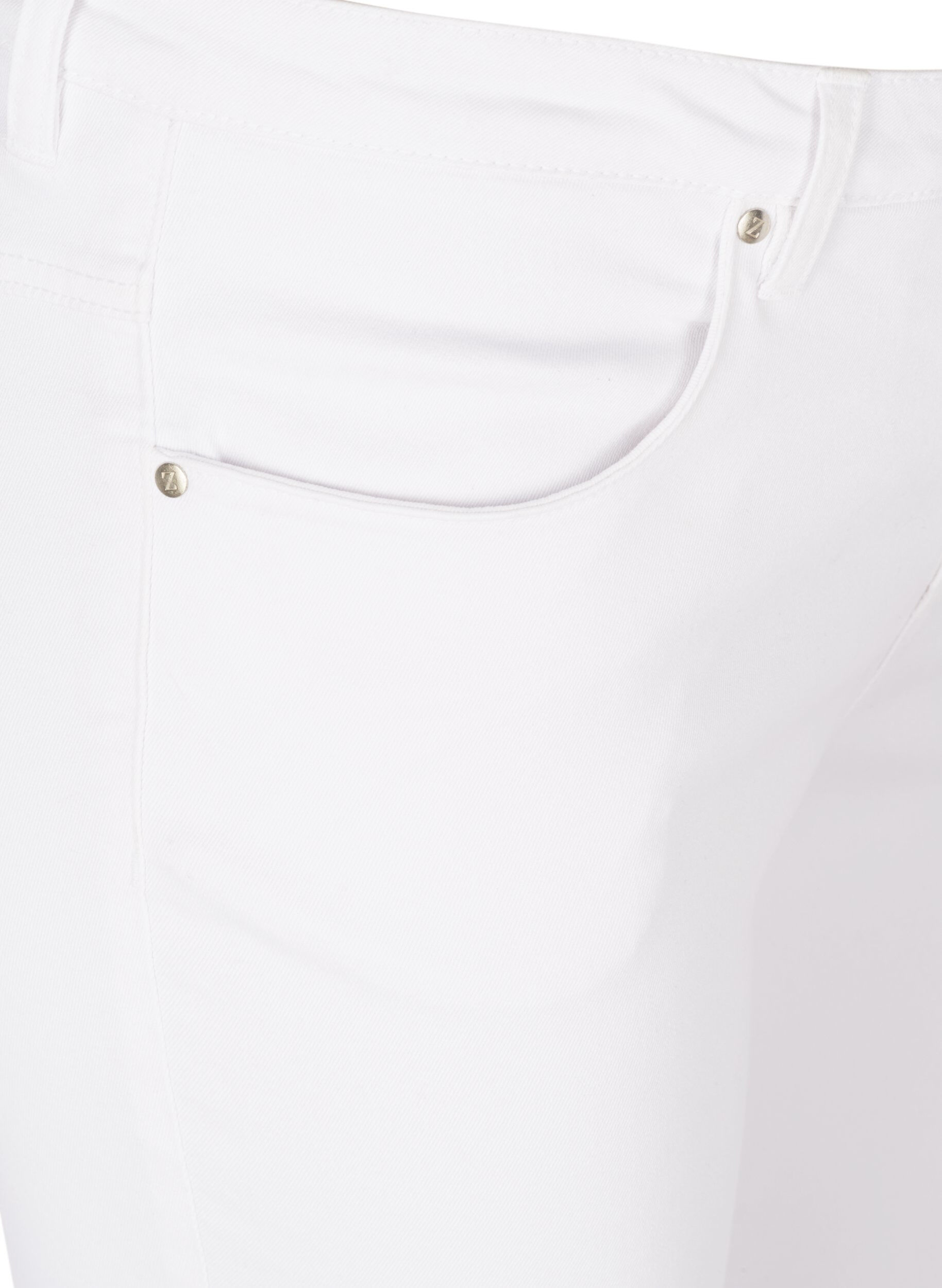 ZizziSuper waskie jeansy Amy z wysokim stanem, White, Packshot image number 2