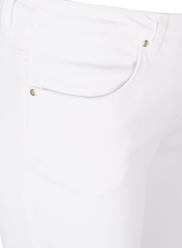 Super waskie jeansy Amy z wysokim stanem, White, Packshot image number 2