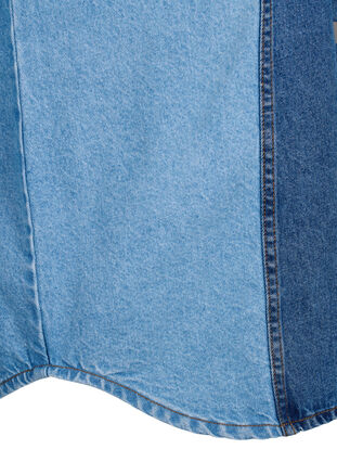 Kolorowa kurtka jeansowa, Light Blue Denim, Packshot image number 3