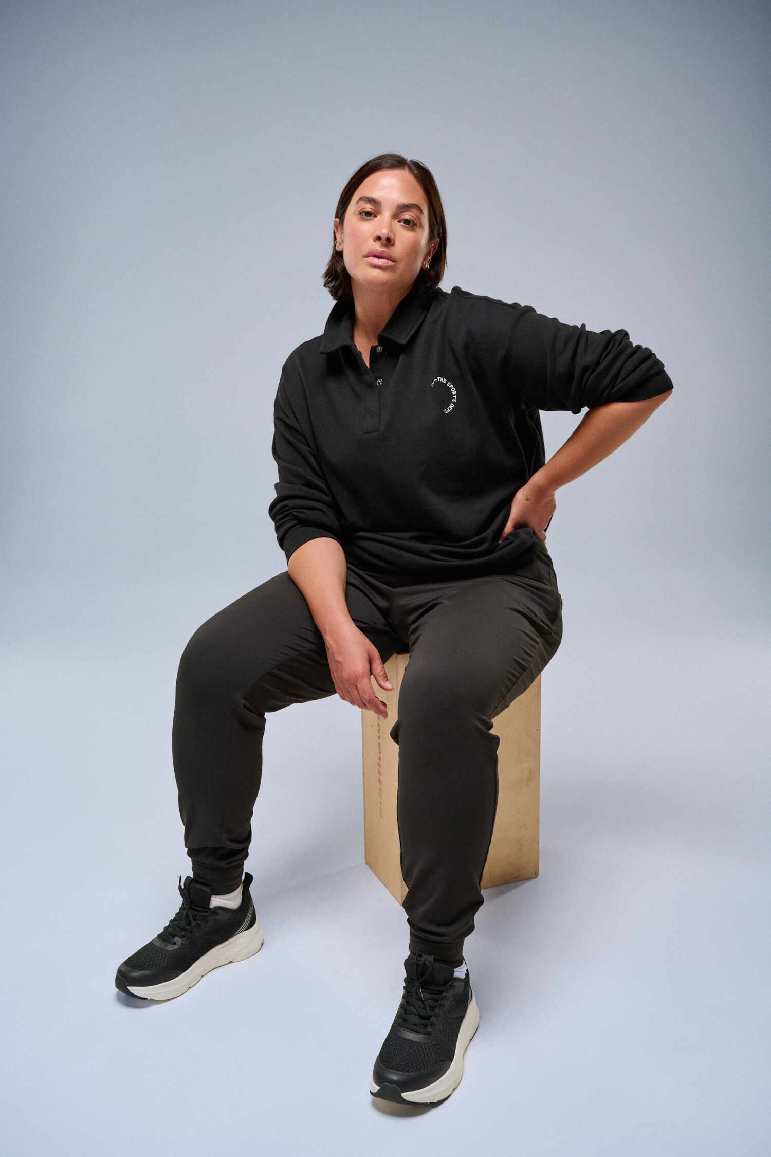 Zizzi Bluza z detalami polo, , Model