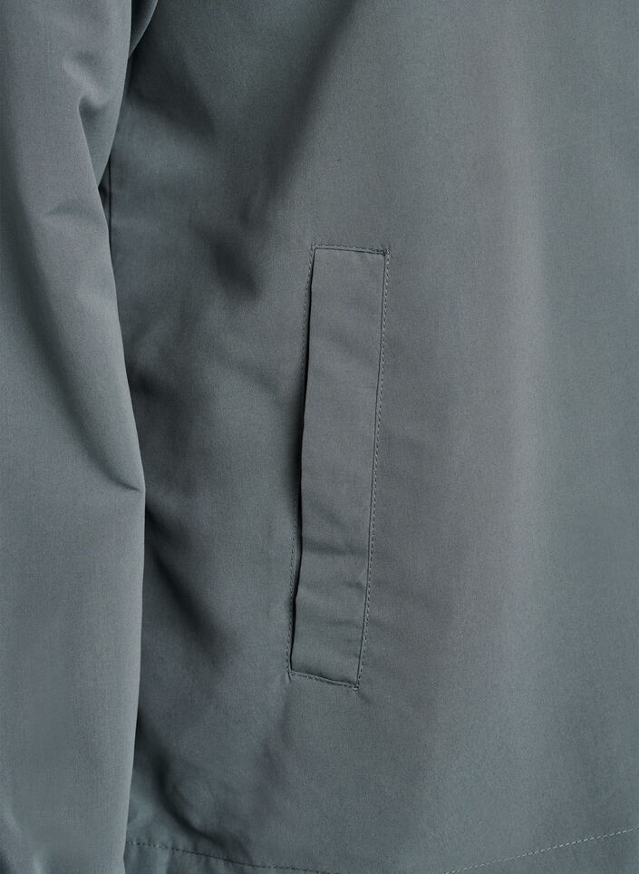 Lekka kurtka z kapturem i zamkiem blyskawicznym, Zielony, Packshot image number 3