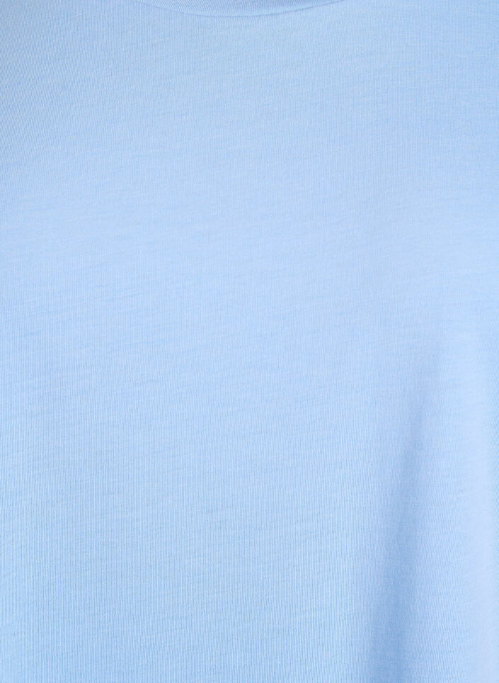 Koszulka z krótkimi rekawami wykonana z mieszanki bawelny, Niebieskie, Packshot image number 2