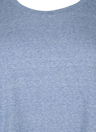 Melanzowa koszulka z krótkim rekawem, Moonlight Blue Mel. , Packshot image number 2