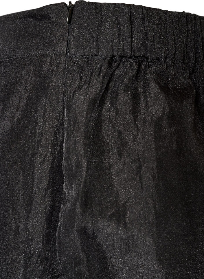 Dluga sp&oacute;dnica w stylu organzy, Czarne, Packshot image number 4