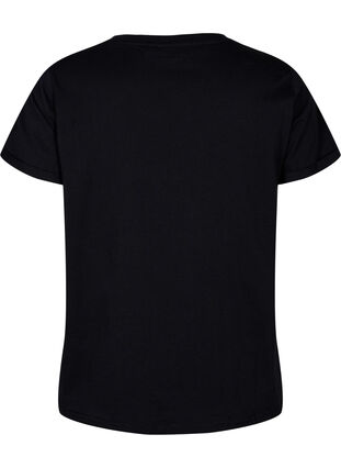 Sportowa koszulka z nadrukiem, Black w. Copper Foil, Packshot image number 1