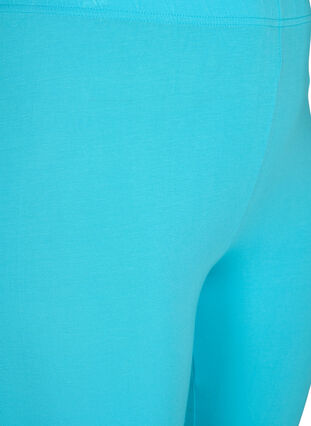 3/4-length wiskozowe legginsy w stylu basic, Blue Atoll, Packshot image number 2