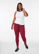 Legginsy z wiskozy w stylu basic, Czerwony, Model image number 1