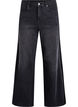 Jeansy o szerokim kroju z pionowymi elementami z denimu, Ciemnoszary, Packshot image number 0