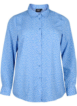 FLASH – koszula w kropki, Marina White Dot, Packshot image number 0