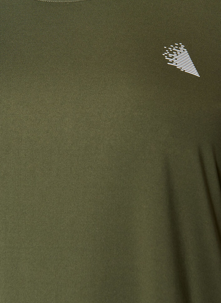 Sportowy top z rekawami 3/4, Zielony, Packshot image number 2