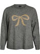 Sweter ze zlota kokardka, Szary, Packshot image number 0