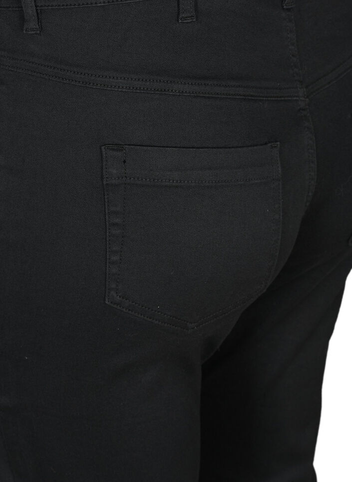 Amy capri jeans z wysokim stanem i bardzo dopasowanym krojem, Czarne, Packshot image number 3