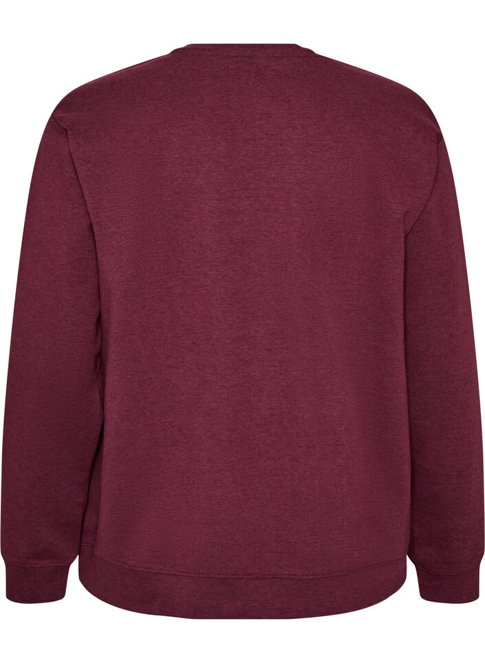 Bluza z okraglym dekoltem, Czerwony, Packshot image number 1