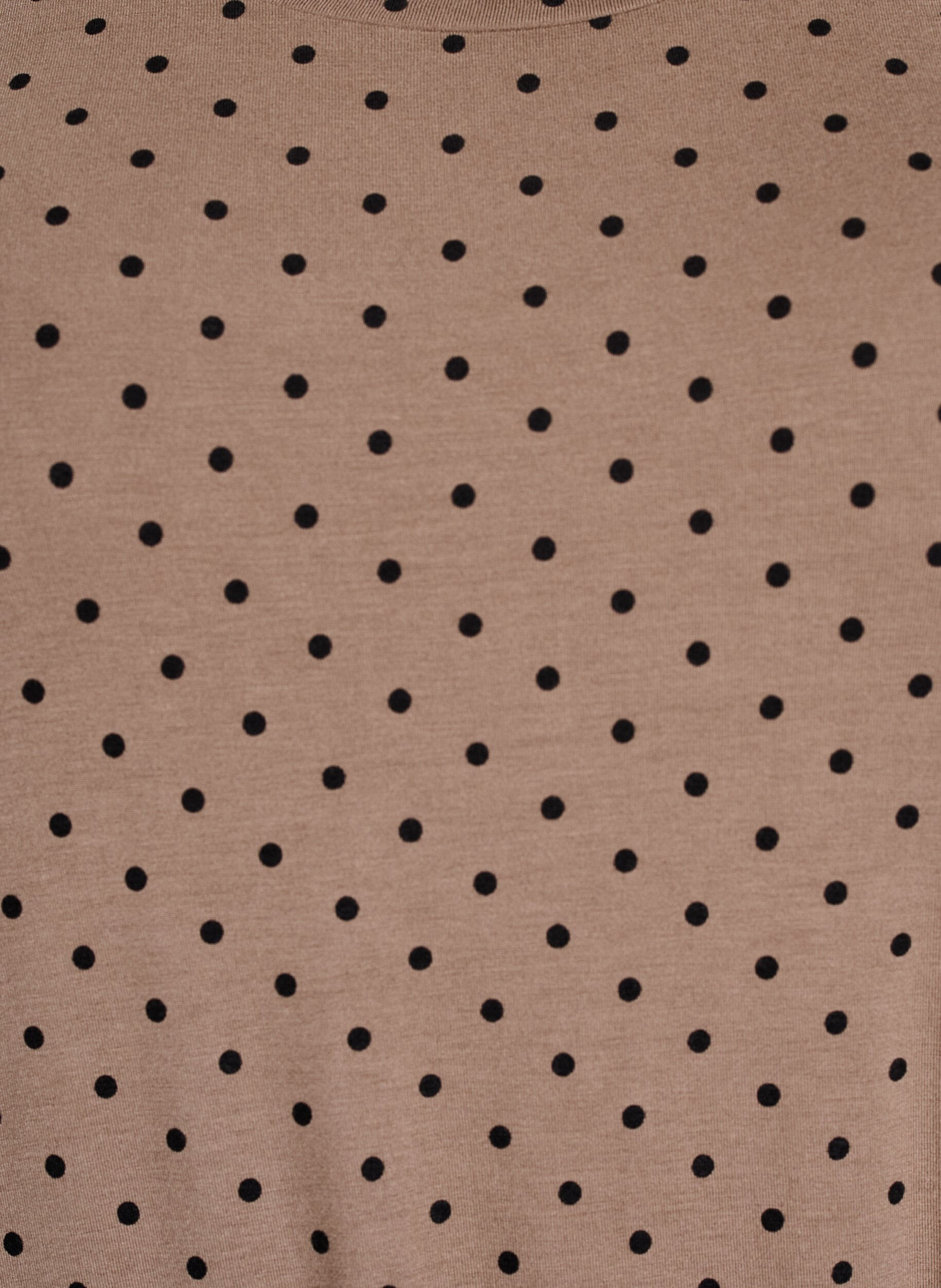 Zizzi Dzersejowa sukienka o dlugosci midi z wiazanym paskiem w talii, Brązowy, Packshot image number 2