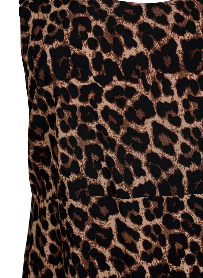 FLASH - Letnia sukienka na szerokich ramiaczkach, Brązowy, Packshot image number 2