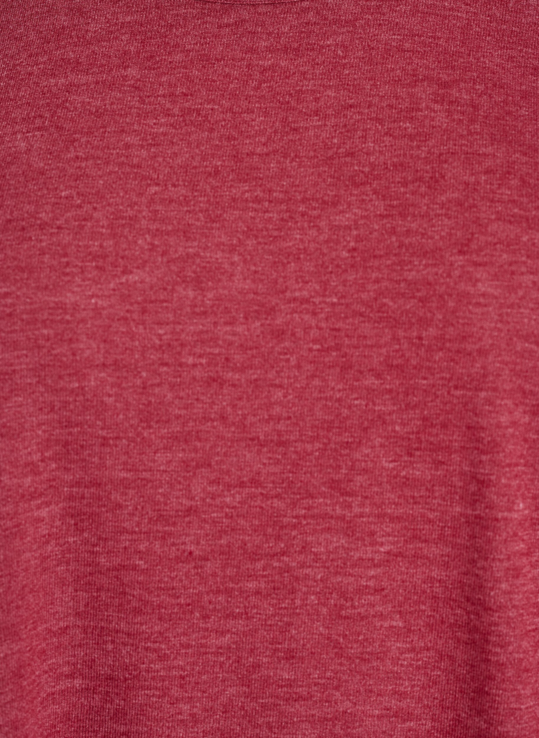 Zizzi Bluzka z dzianiny z rekawami 3/4, Czerwony, Packshot image number 2