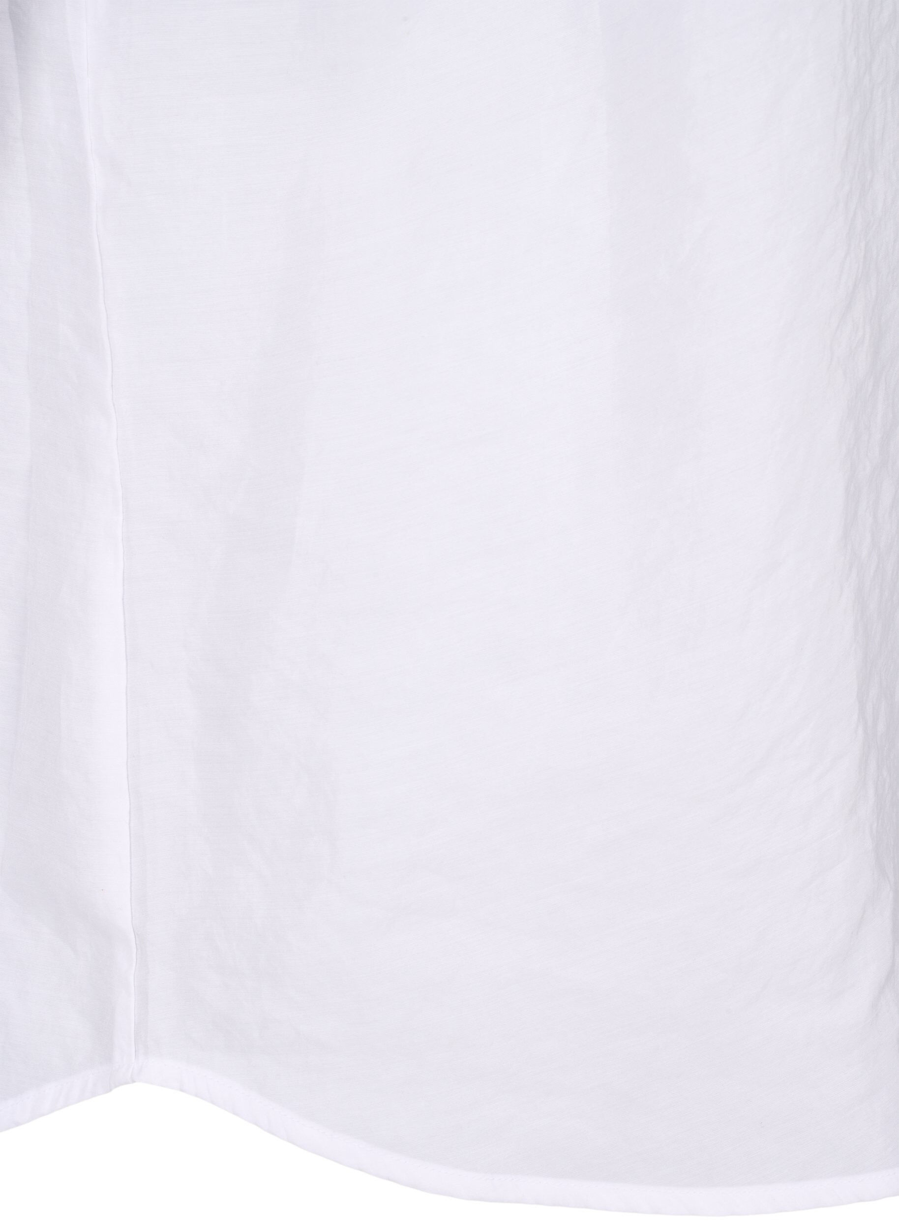Zizzi Bluzka z modalu TENCEL&trade; z haftowanymi detalami, Bright White, Packshot image number 4