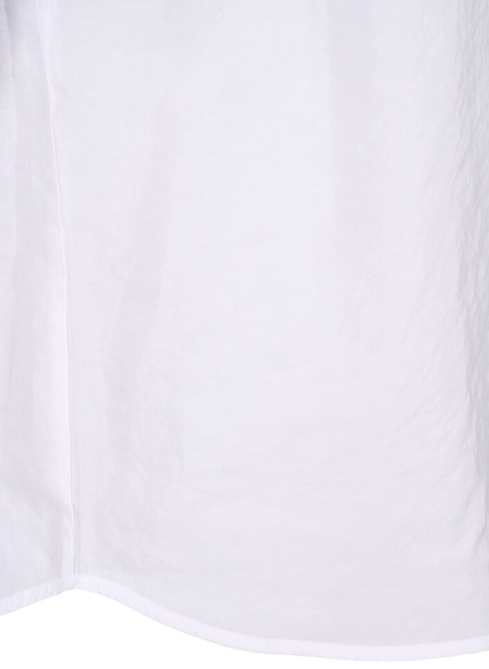 Bluzka z modalu TENCEL™ z haftowanymi detalami, Bright White, Packshot image number 4