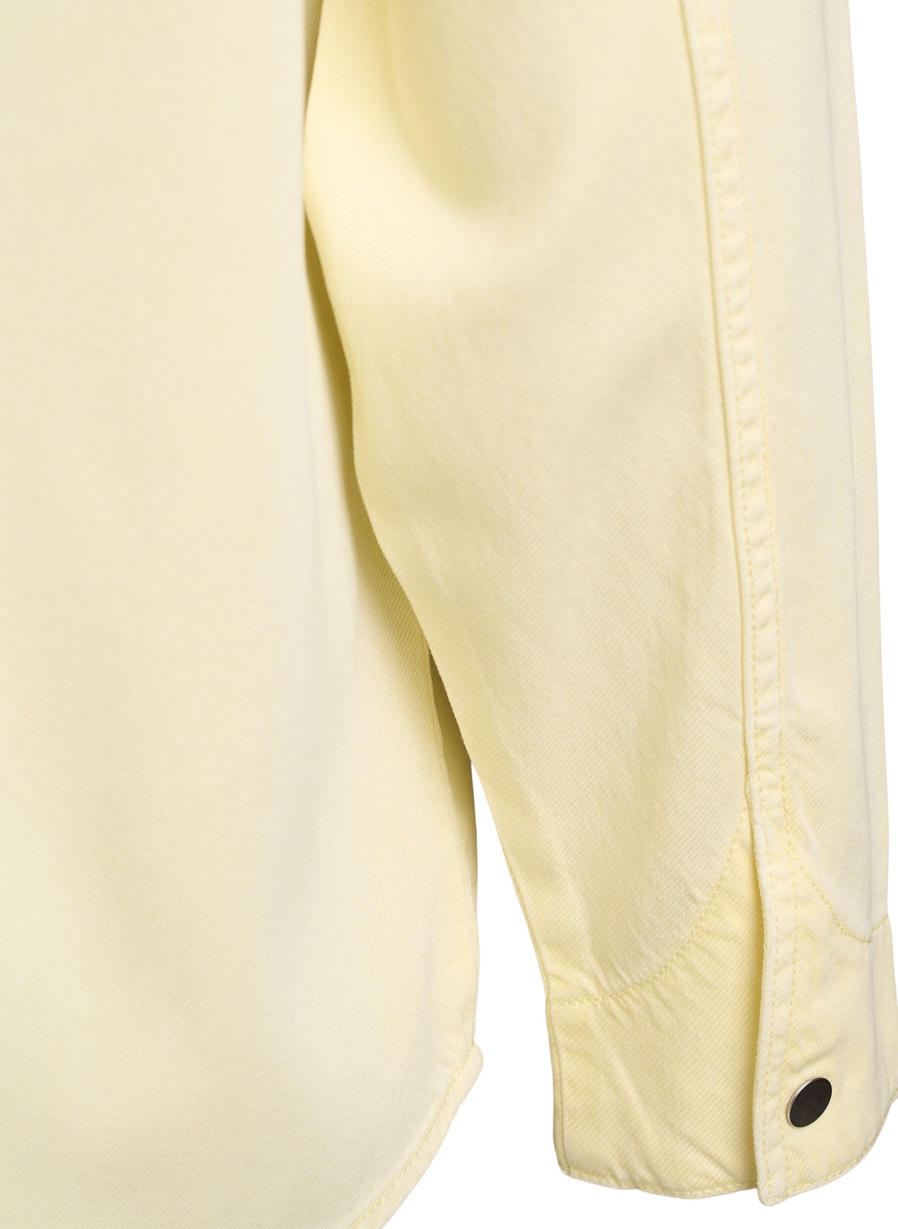 Zizzi Koszula jeansowa z kieszeniami na piersi, Ż&oacute;łty, Packshot image number 3